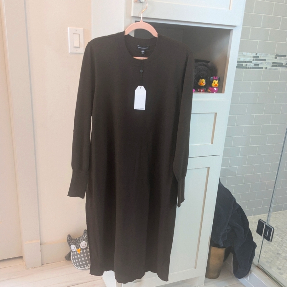 Universal Standard Fine Knit Sweater Dress In Espresso 16W